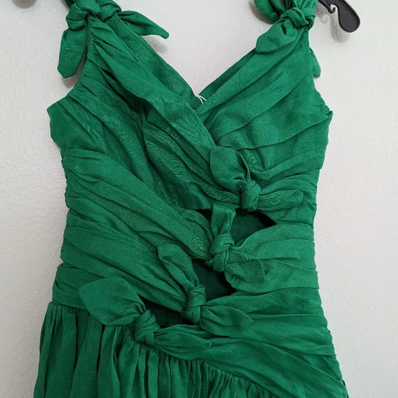 knee length dresses for ladies Zimmermann Tiggy Frill Midi Dress Colourful Tiered Frills